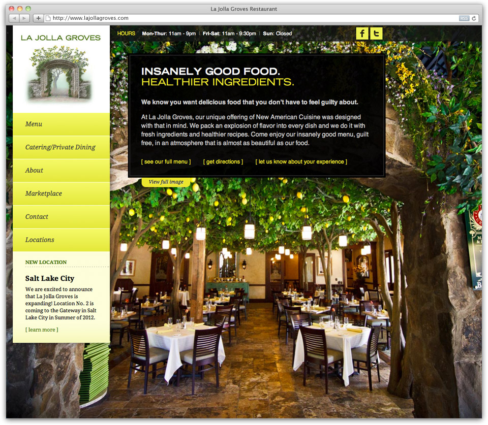 La Jolla Groves Website Design Sample