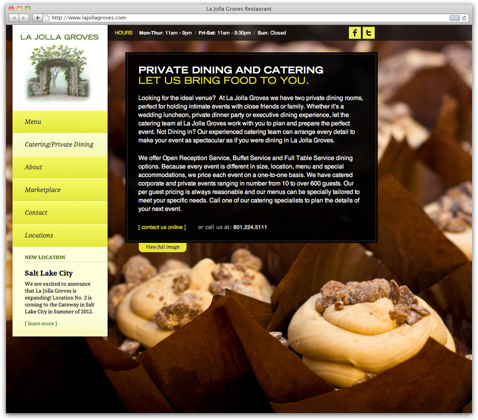 La Jolla Groves Website Design Sample