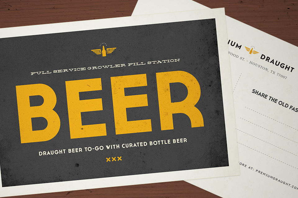 Premium Draught Design Sample