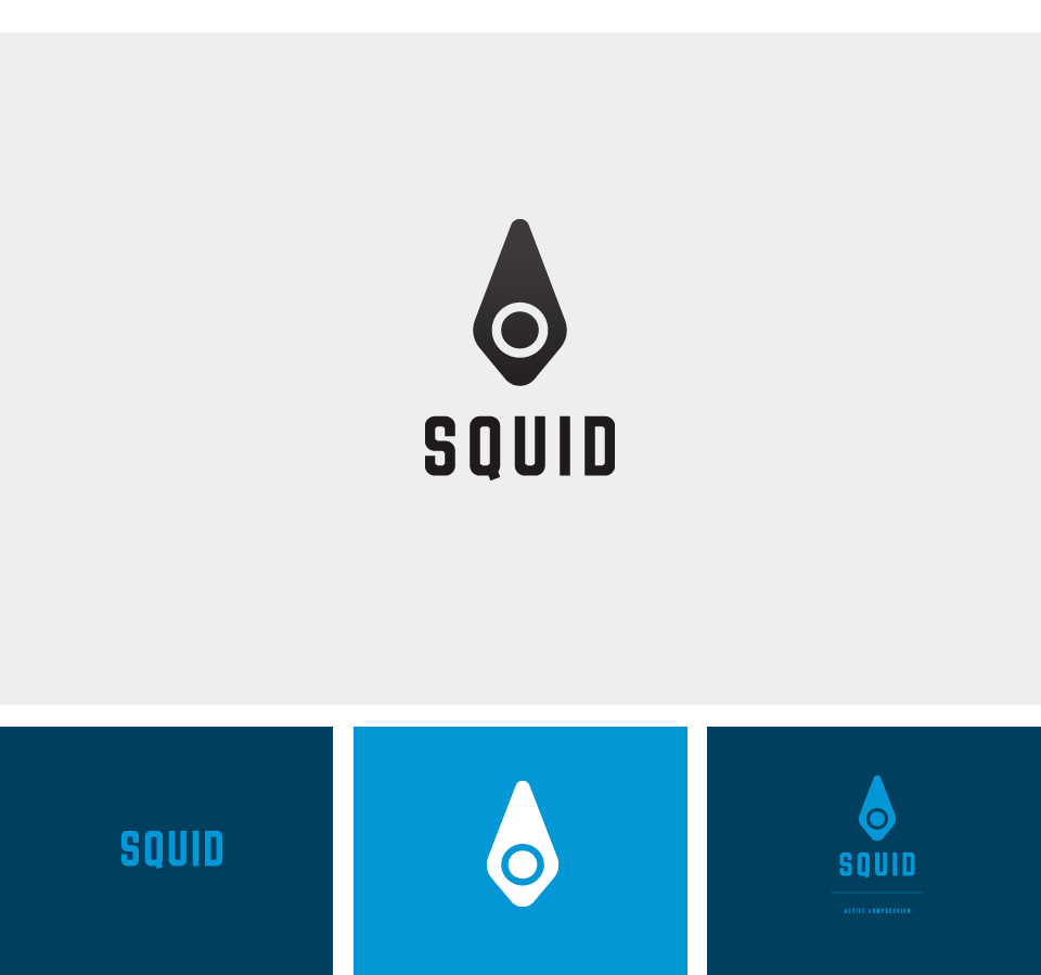 Squid Compression Logo Design Sample