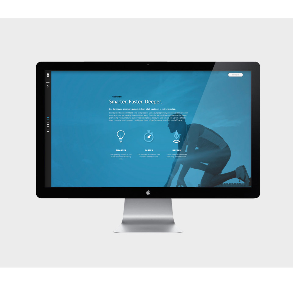 Squid Compression Website Design Samples